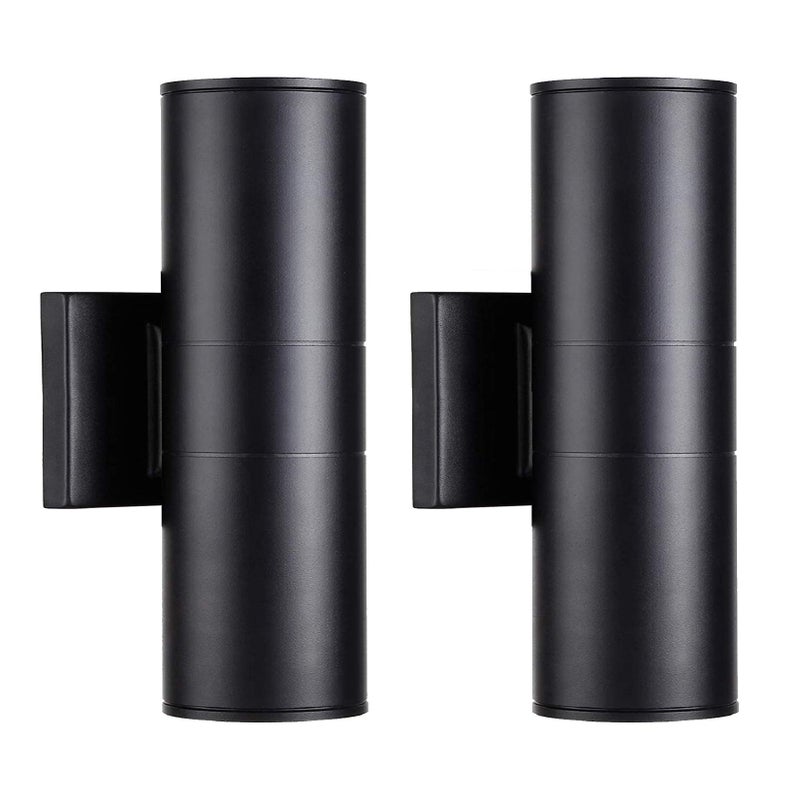 Tipace Black Modern Outdoor Porch Lights up Down Lights Exterior Cylinder Patio Light, Waterproof Exterior Wall Light Fixtures for Courtyard,entryway,Garage (Bulbs Not Included) - Image 1